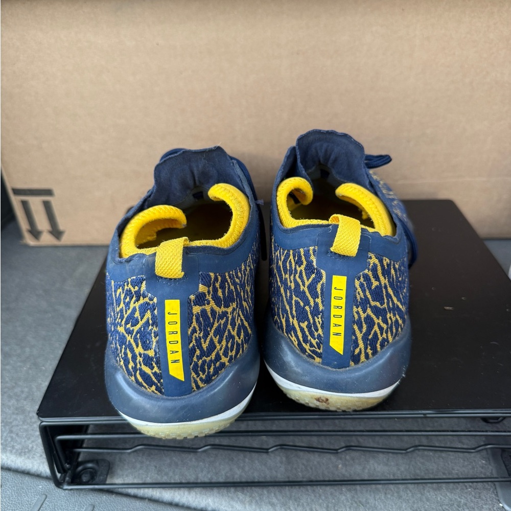 Jordan Blue and Yellow Patterned Sneakers - Picture 3 of 3